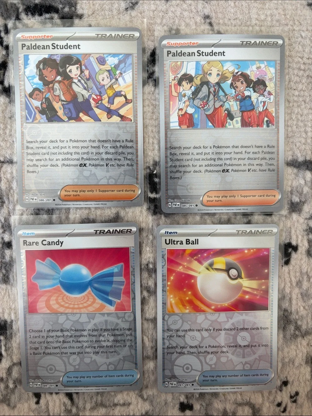 Pokémon Paldean Fates Reverse Holo Trainer Lot 14 Cards | Deck Build | ✨5/$25✨